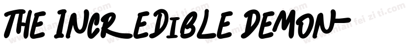 The Incredible Demon字体转换